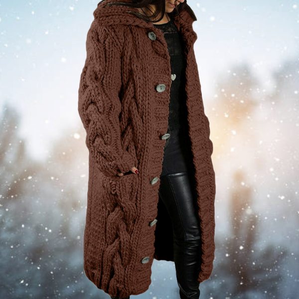 Marceline™ Luxurious comfort Thick woven ladies cardigan