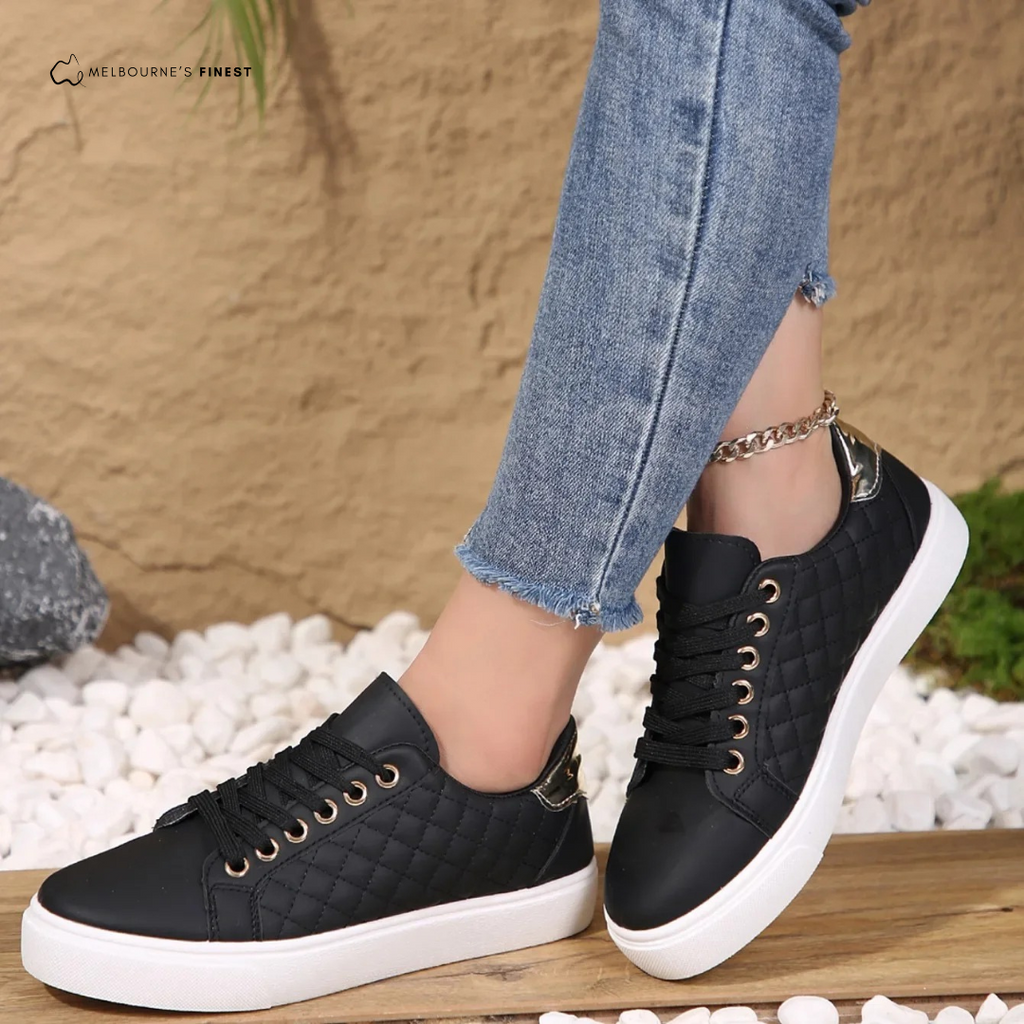 Women's - Comfortable Shoes - Mesh Upper - Breathable & Supportive Footwear - Stylish Everyday Essential