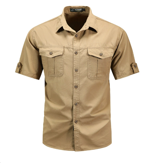 Men's - Durable Cargo Shirt - Lightweight Fabric - Ideal for Outdoor Adventures