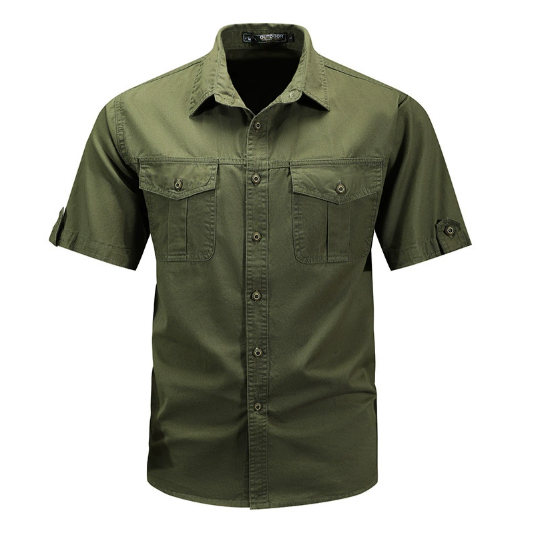 Men's - Durable Cargo Shirt - Lightweight Fabric - Ideal for Outdoor Adventures