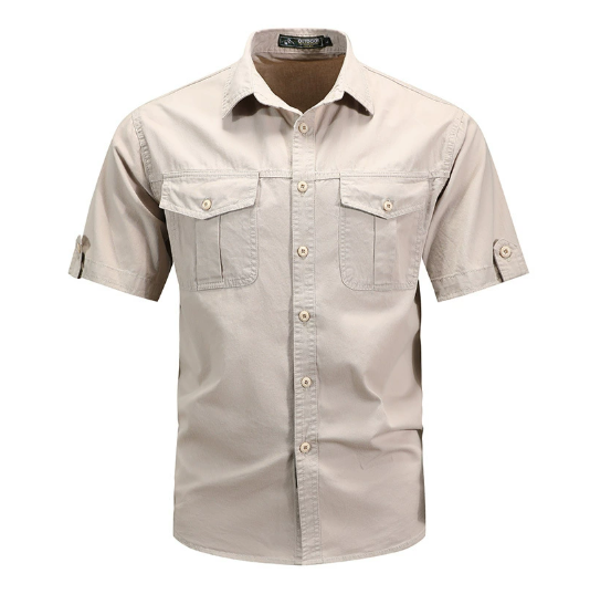Men's - Durable Cargo Shirt - Lightweight Fabric - Ideal for Outdoor Adventures