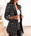 Chic chequered, elegant blazer