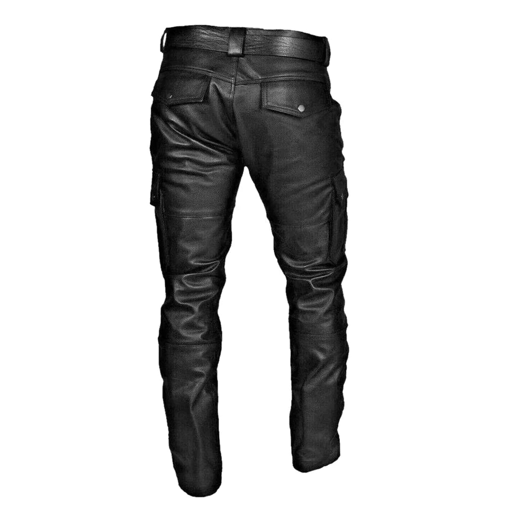 Leather trousers men