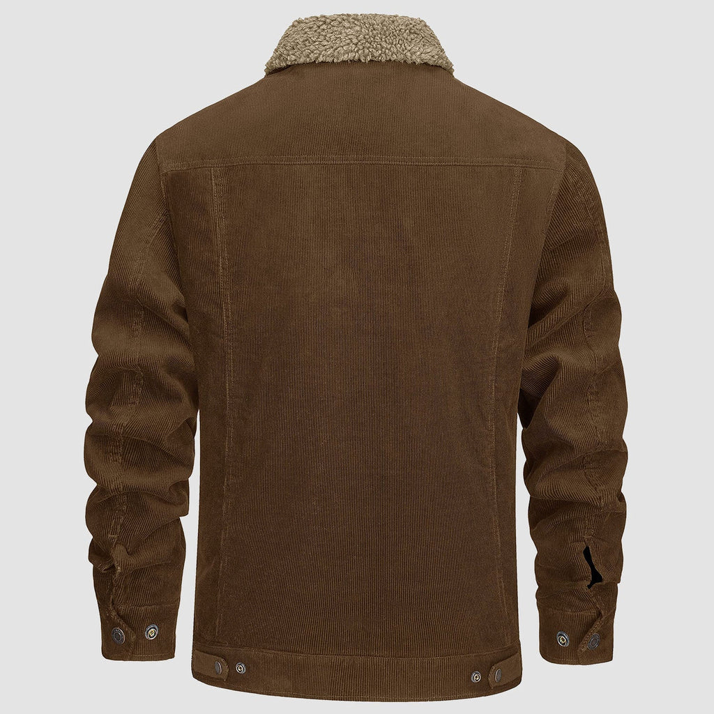 Men's - Corduroy Jacket – Sherpa-Lined, Winter Style – Warm Outerwear