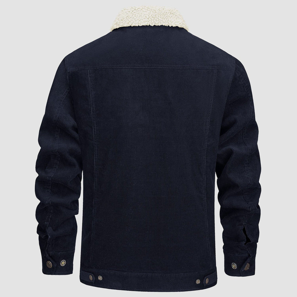 Men's - Corduroy Jacket – Sherpa-Lined, Winter Style – Warm Outerwear