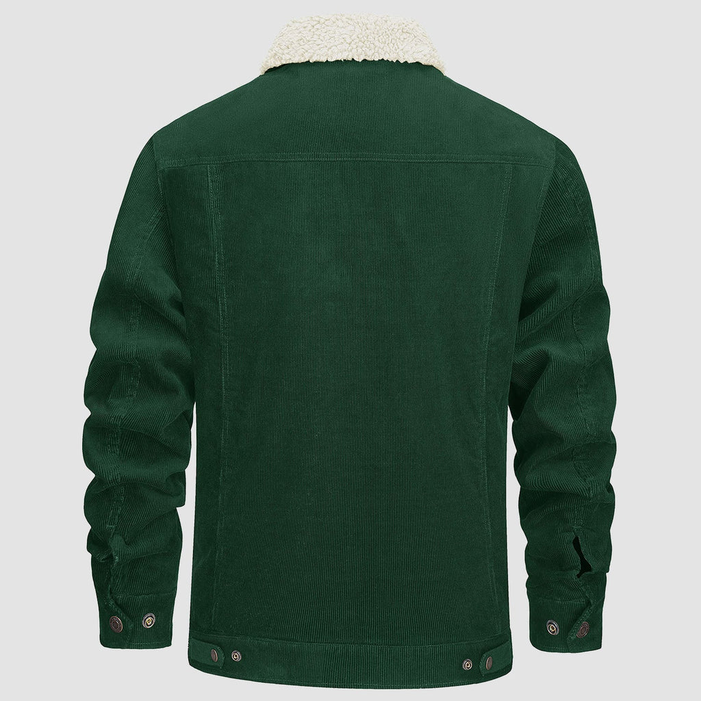 Men's - Corduroy Jacket – Sherpa-Lined, Winter Style – Warm Outerwear