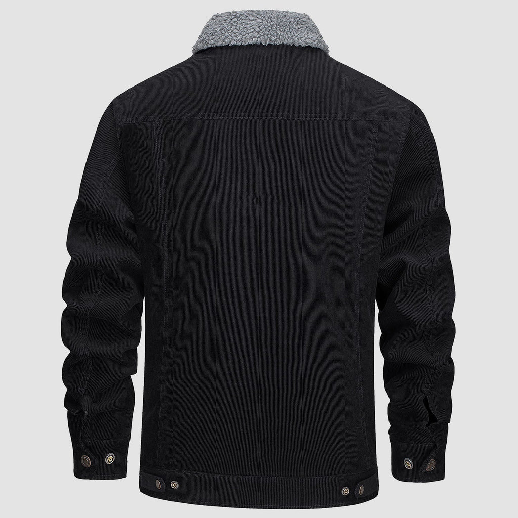 Men's - Corduroy Jacket – Sherpa-Lined, Winter Style – Warm Outerwear