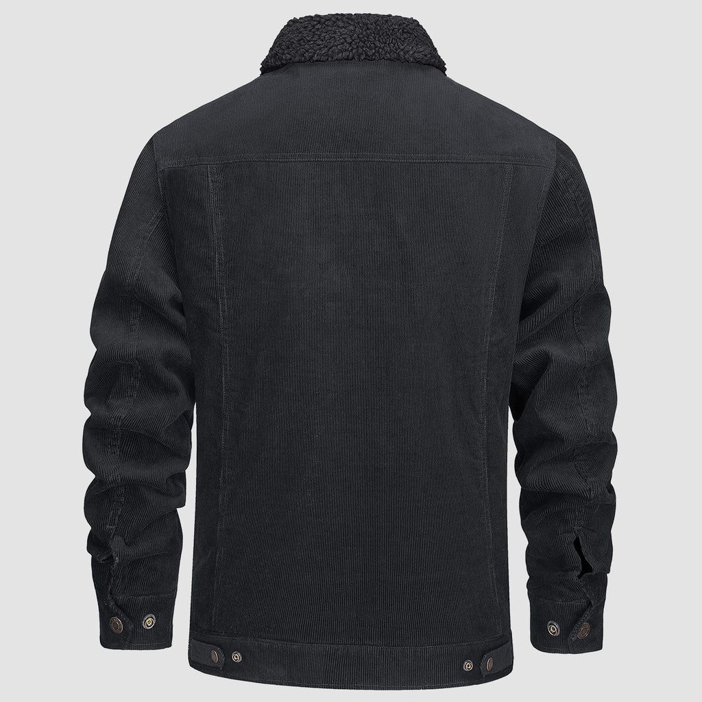 Men's - Corduroy Jacket – Sherpa-Lined, Winter Style – Warm Outerwear