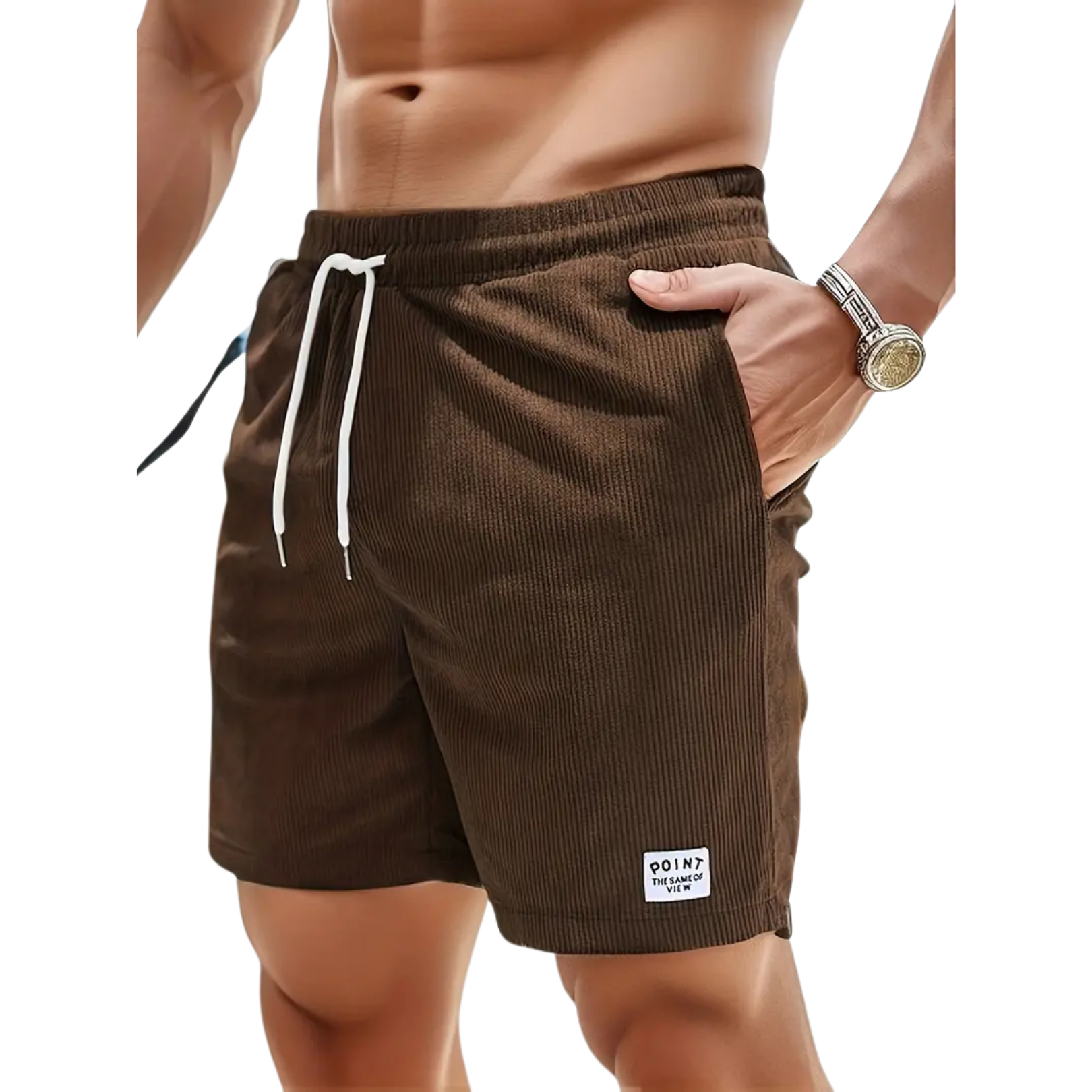 Men's - Swim Shorts - Polyester Blend with Pockets