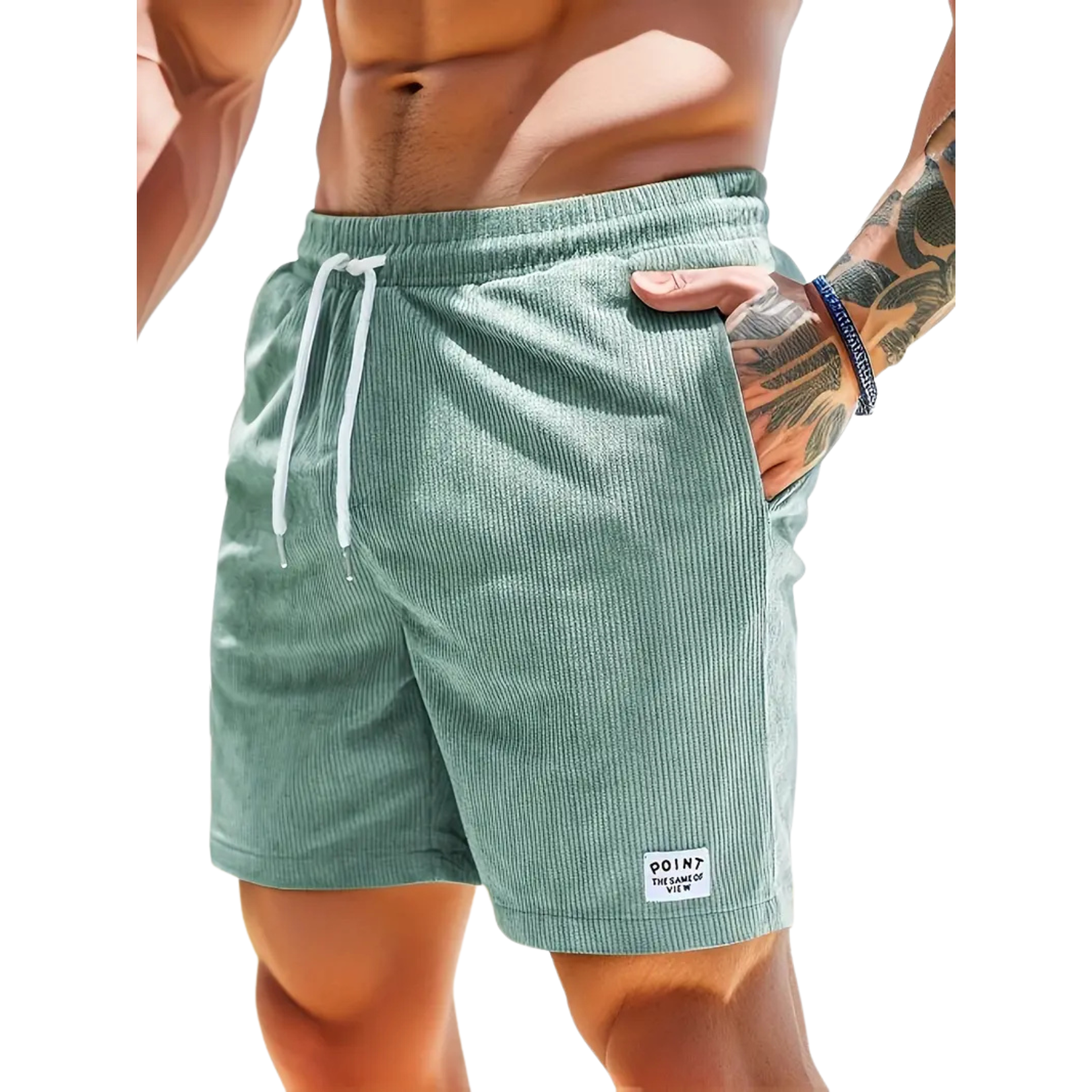 Men's - Swim Shorts - Polyester Blend with Pockets