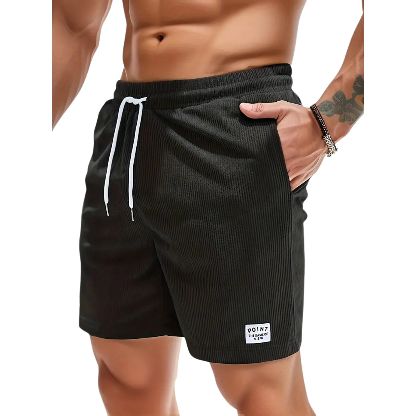 Men's - Swim Shorts - Polyester Blend with Pockets
