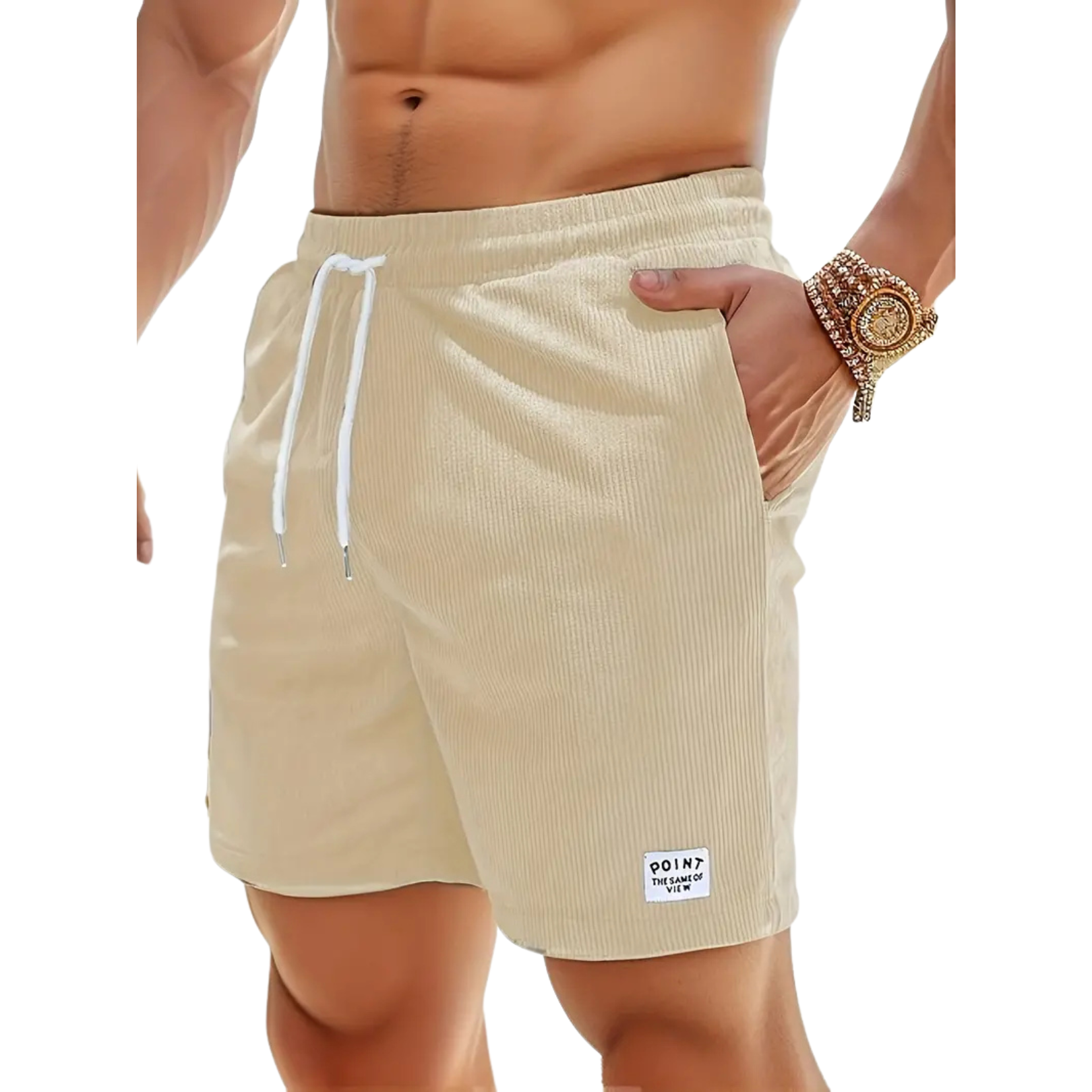 Men's - Swim Shorts - Polyester Blend with Pockets