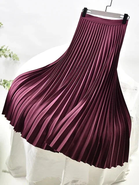 Elegant pleated skirt for women