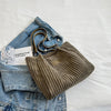 Flannel shoulder bag