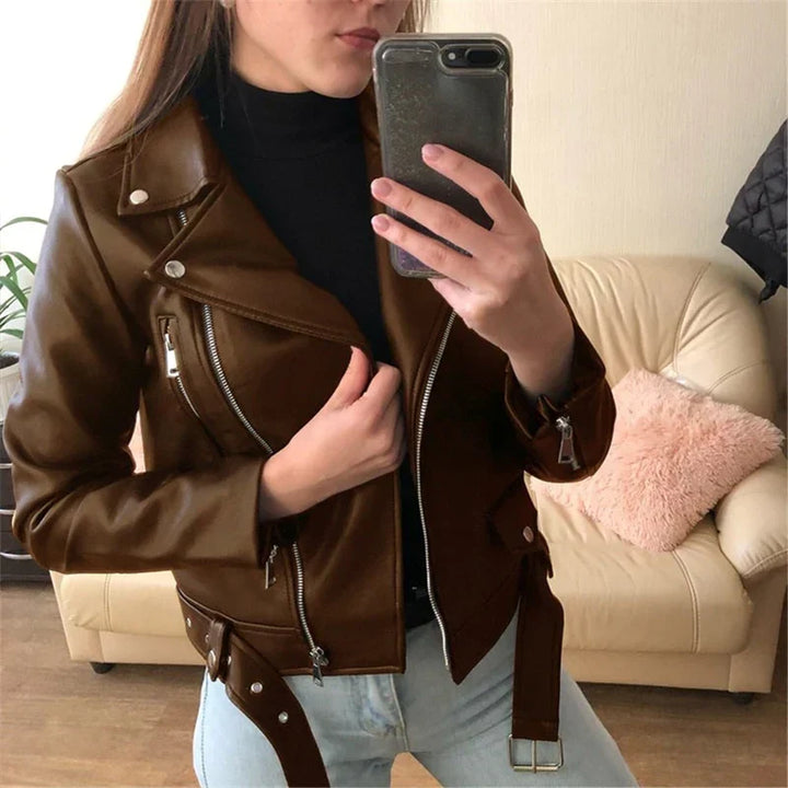 Ladies leather jacket