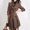 Long coat with belt