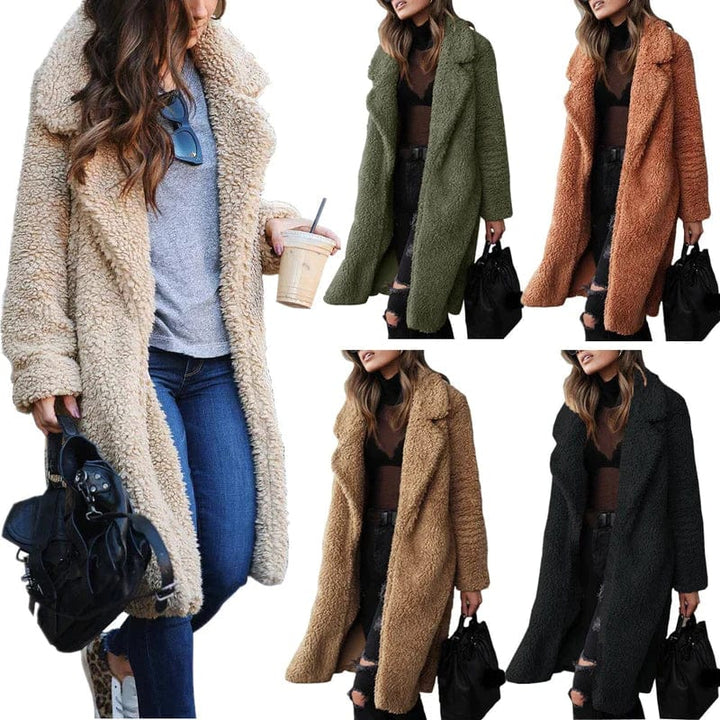 Long teddy coat