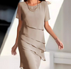 Women's - Unicoloured Sleeveless Mini Dress - Lightweight Fabric - Casual Summer Style - Perfect for Everyday Wear