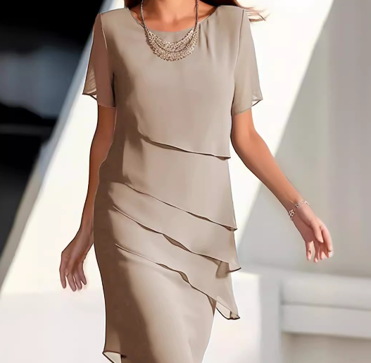 Women's - Unicoloured Sleeveless Mini Dress - Lightweight Fabric - Casual Summer Style - Perfect for Everyday Wear