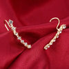 Ear climber with crystal embellishments