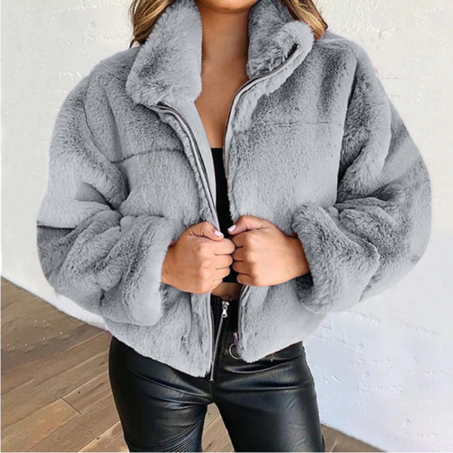 Winter fashion plush jacket