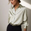 Casual Loose Satin Blouse