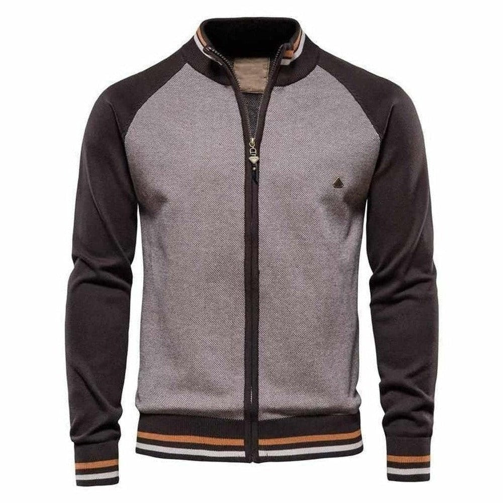 Men's - Striped Cardigan - Cosy Knitwear - Fashionable Layering Essential
