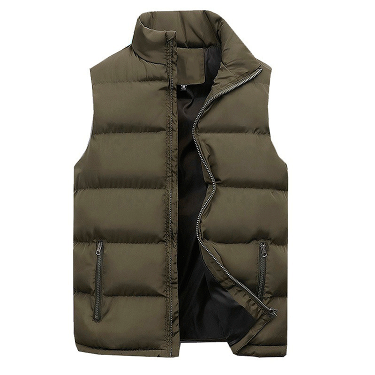 Men's - Winter Waistcoat - Sleek Design - Stylish Zip Design - Cold Weather