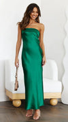 Elegant Socialite Sleeveless Backless Tube Top Dress Women