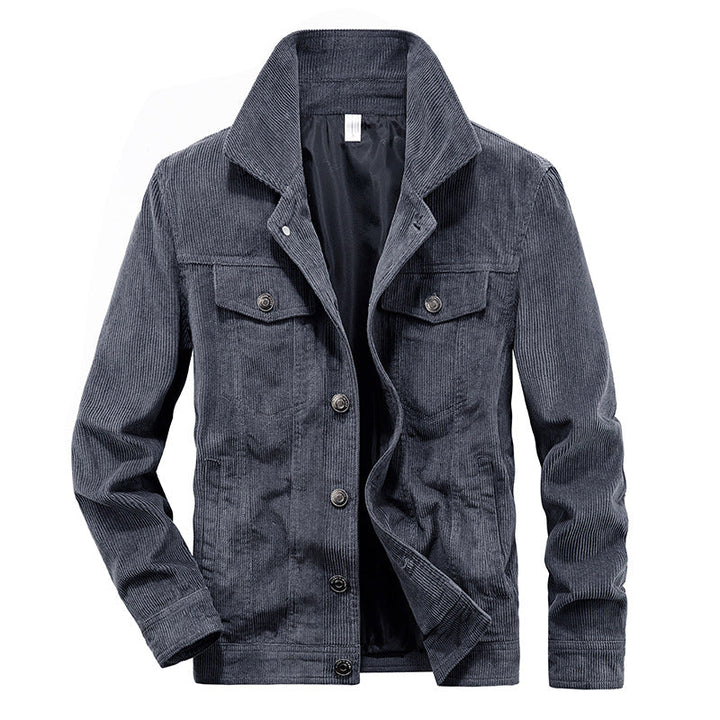 Thin corduroy jacket for men