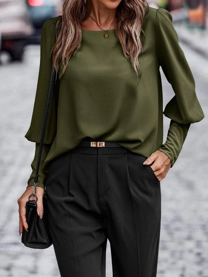 O-neck blouse