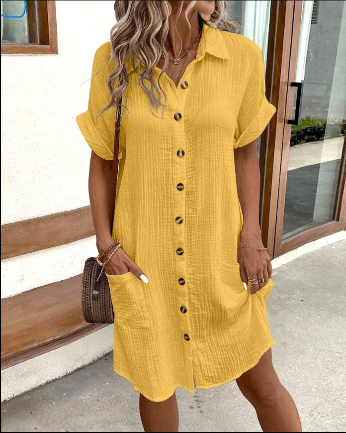 Comfortable shirt dress