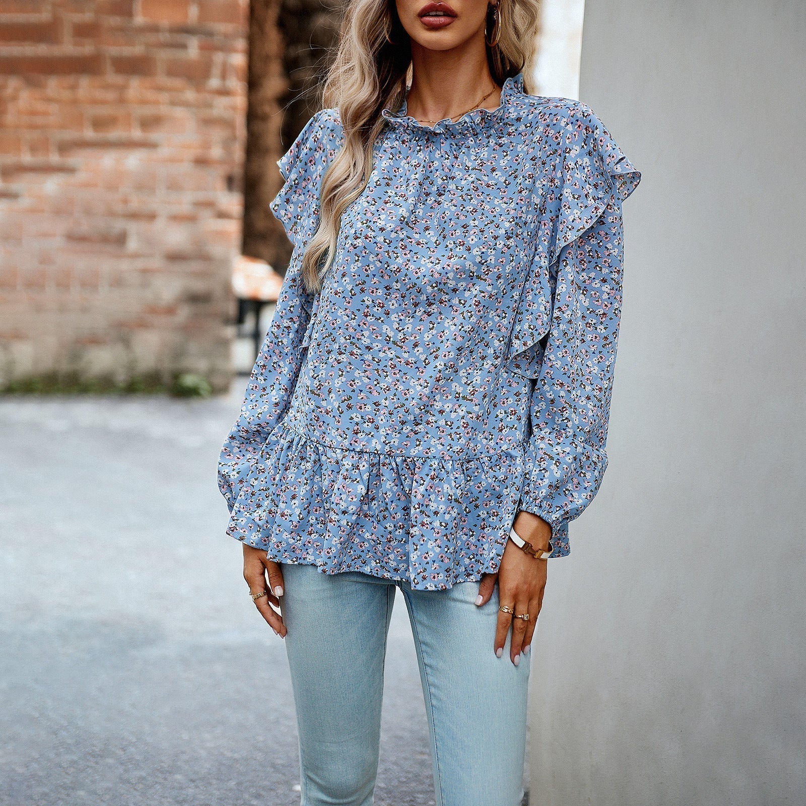 Daphne™ shirt with floral pattern for women