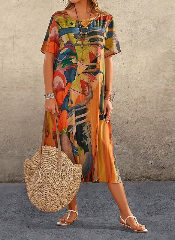 Casual printed dress