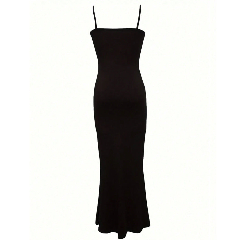 Women's - Waist Accentuating Bodycon Dress - Slimming Spaghetti Strap Style - Perfect for Any Occasion