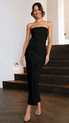 Elegant Socialite Sleeveless Backless Tube Top Dress Women