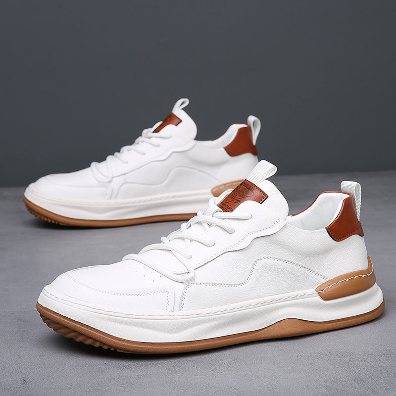 Men's - Sneakers – Genuine Leather, Low-Top – Casual Footwear