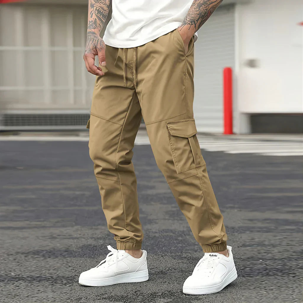 Men's - Tapered Cargo Pants - Cotton Blend