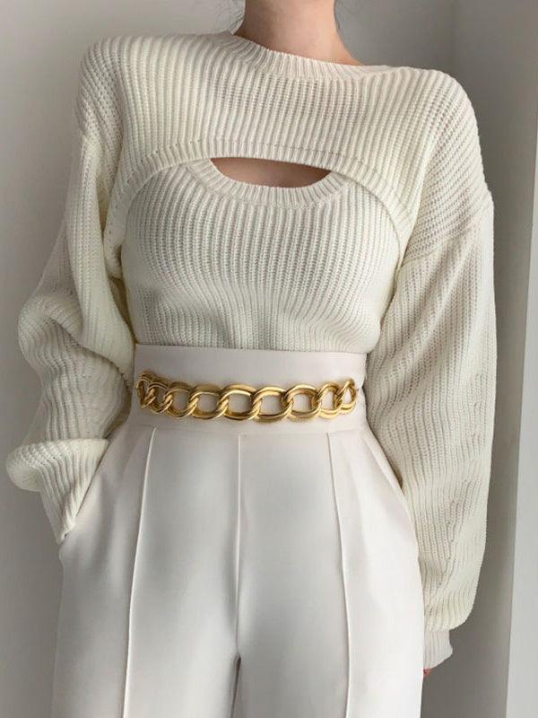 Trendy knitted top