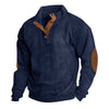 Men's - Corduroy Spring Jumper - Long Sleeve Comfort - Stylish and Warm for Every Occasion