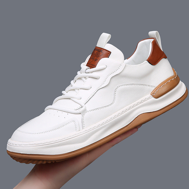 Men's - Sneakers – Genuine Leather, Low-Top – Casual Footwear