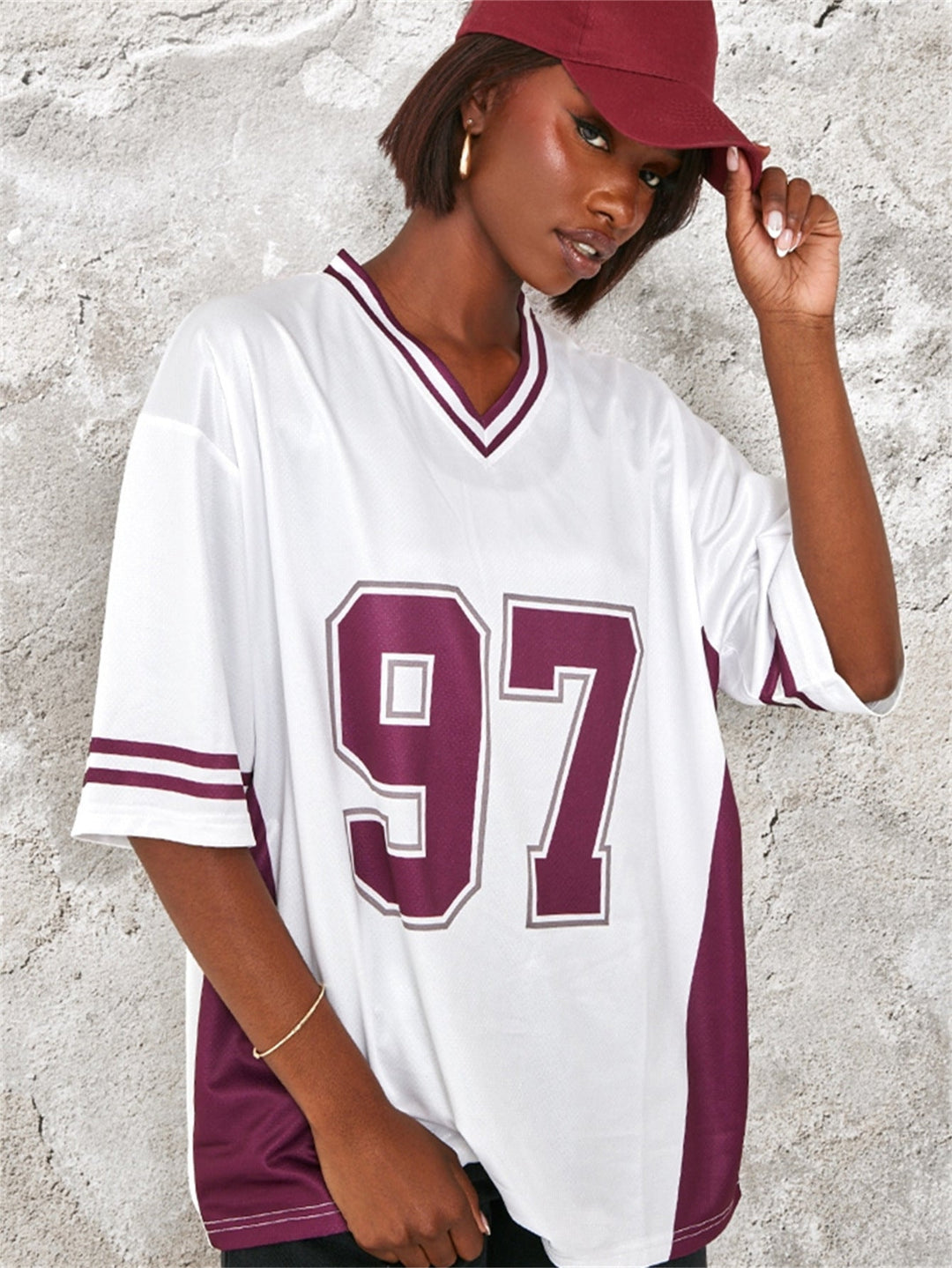 Women's - Colour Block Short Sleeve T-Shirt - Comfortable Cotton Blend - Stylish Casual Top for Everyday Wear