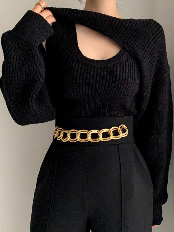 Trendy knitted top