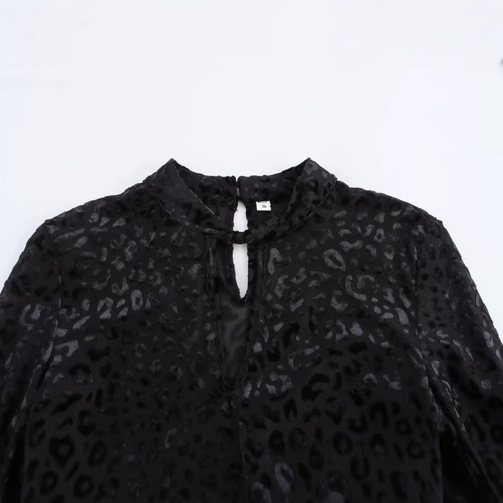 Women's - Animal print Jumpsuit - Round Neck Design - Comfortable Long Jumpsuit - Perfect for Spring and Summer Outings
