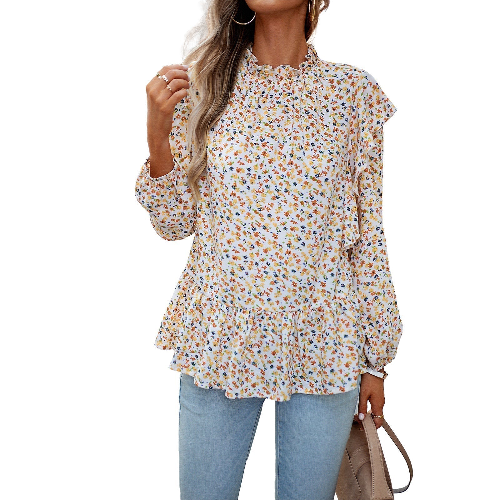 Daphne™ shirt with floral pattern for women