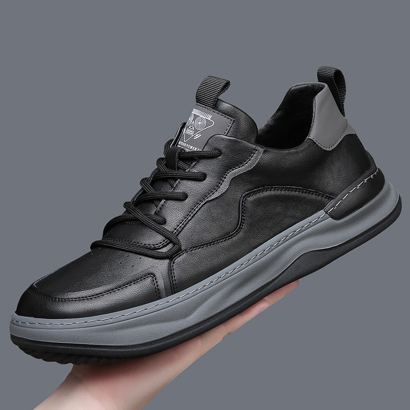 Men's - Sneakers – Genuine Leather, Low-Top – Casual Footwear
