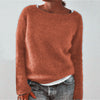 Ladies round neck jumper basic