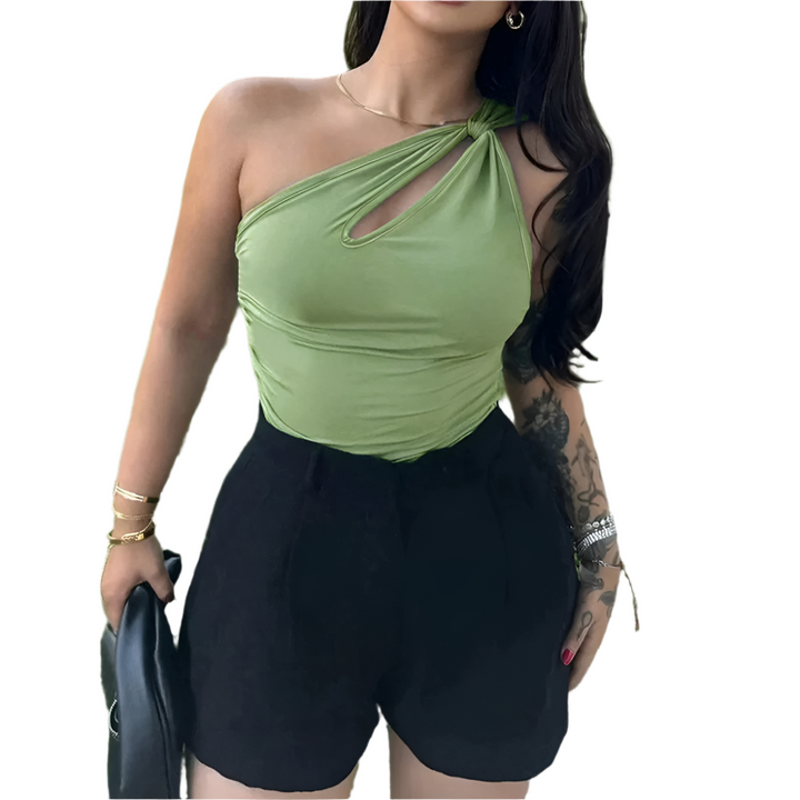 Women's - Sleeveless Waisted Top - Comfortable Casual Style - Perfect for Everyday Wear
