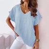 V-neck shirt with batwing sleeves