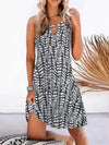 Modern womenswear Sleeveless printed dress